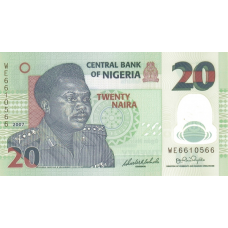 P34b Nigeria - 20 Naira Year 2007